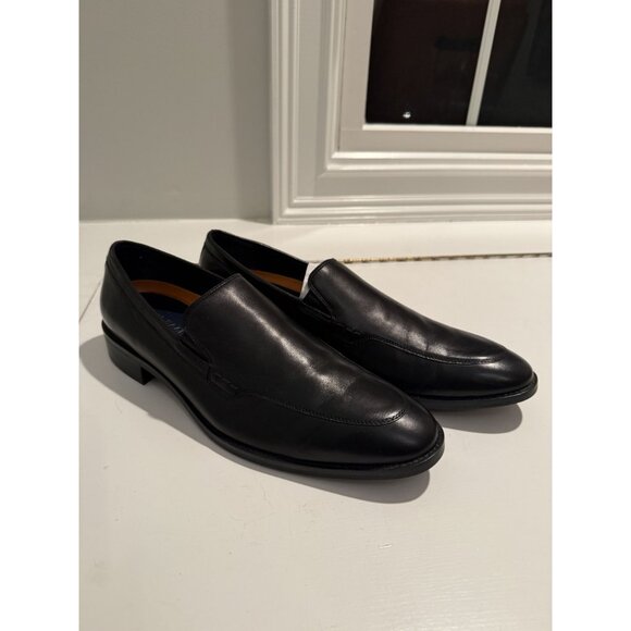 NEW Cole Haan Venetian Black Leather Slip On Loafers Mens US 11.5 $170 [jb] main image 7